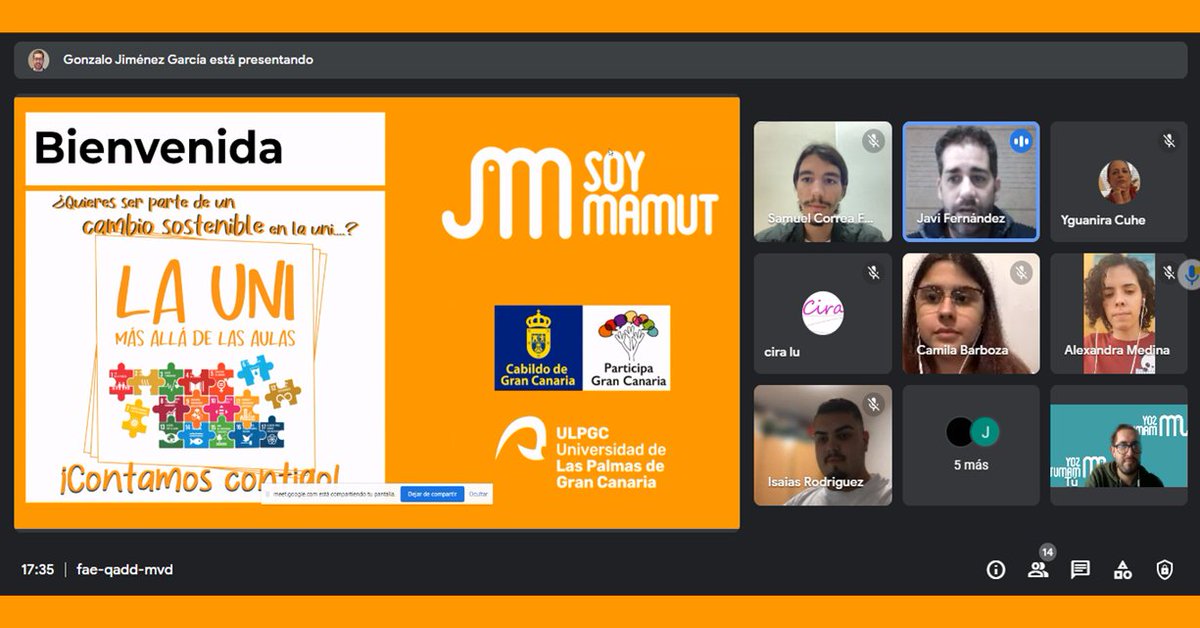 🙋El pasado 24 de febrero comenzamos el proyecto “𝐋𝐚 𝐔𝐧𝐢 𝐌𝐚́𝐬 𝐀𝐥𝐥𝐚́ 𝐝𝐞 𝐥𝐚𝐬 𝐀𝐮𝐥𝐚𝐬 (2º Edición)” en #GranCanaria con nuestr@s mamuts <a href="/jfernandez_10/">Javi Fernández</a> y <a href="/gonchijg/">Gonzalo Jiménez García</a>, y con l@s protagonistas del proyecto, estudiantes <a href="/ULPGC/">ULPGC</a> <a href="/CestULPGC/">Consejo de Estudiantes</a>, Delegaciones de Estudiantes...