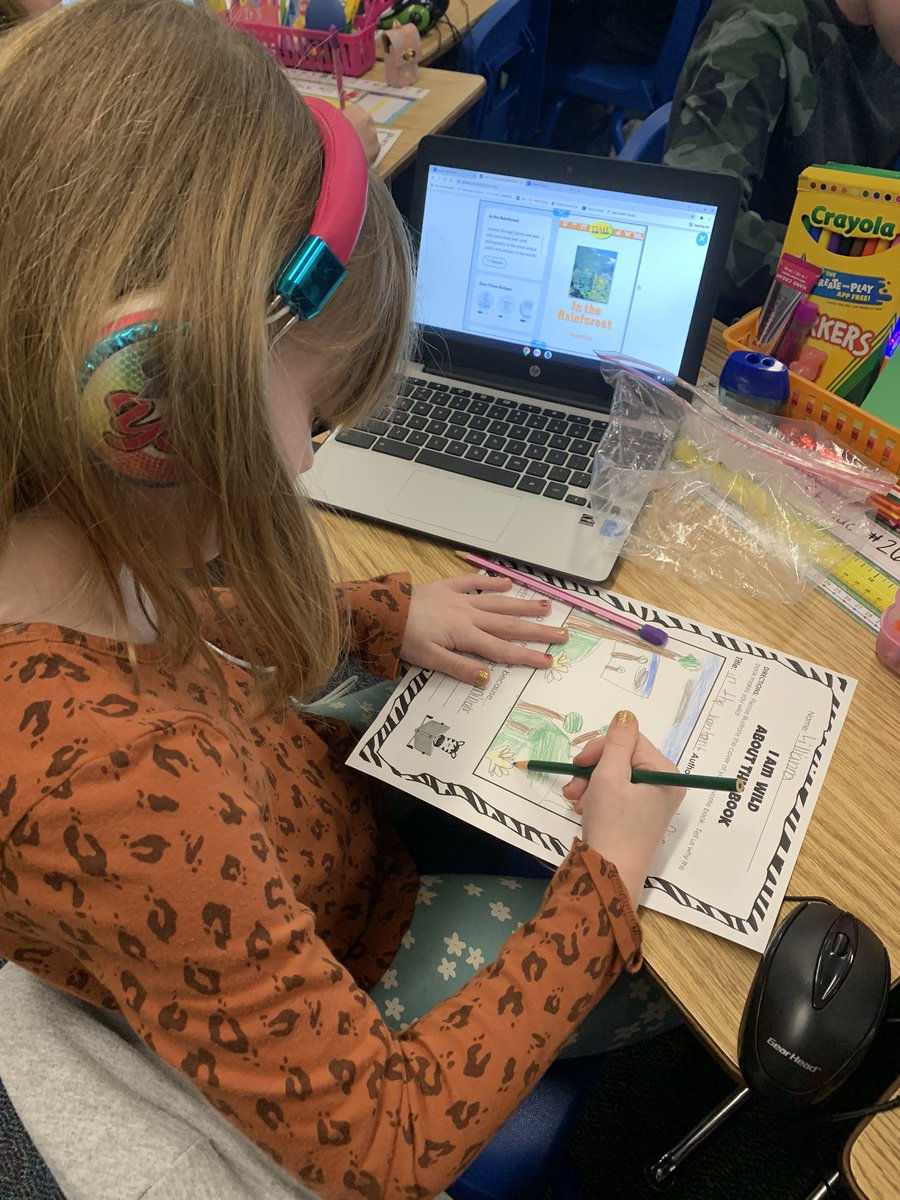 MsDewitt's tweet image. Frank the bear came to visit these 2nd graders today! They were so excited to hear a story about the rainforest and for Frank to join their book of the month photo. #WildAboutReading @SLCSBartlett