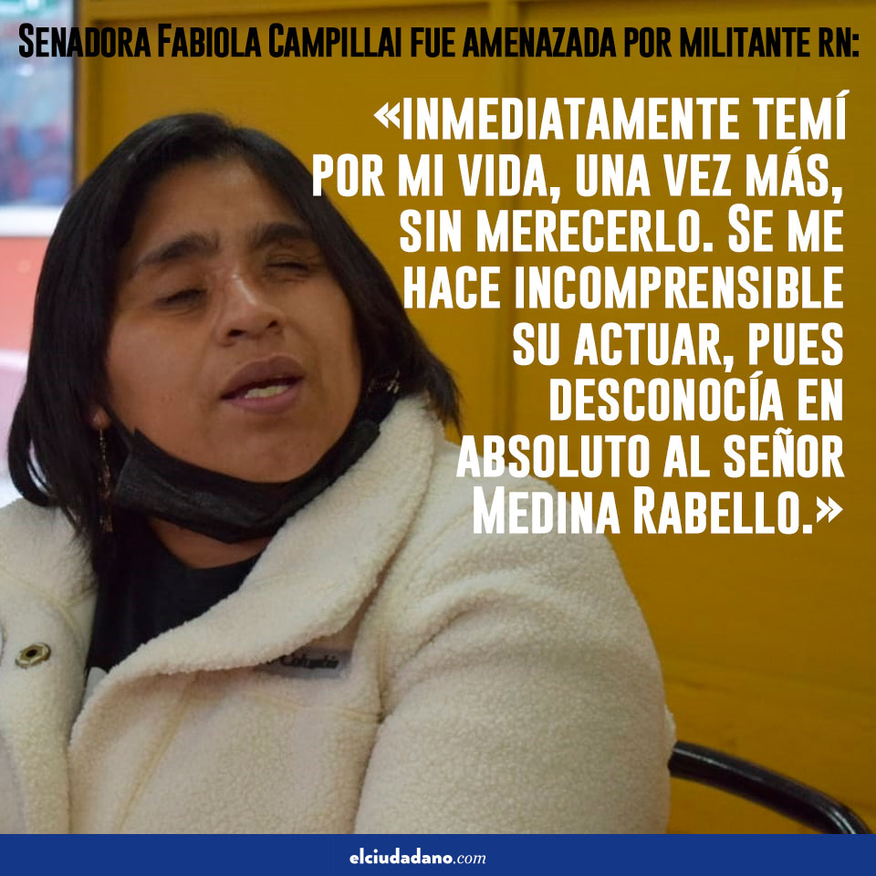 Fabiola Campillai denunció ante la Justicia a militante RN por amenazarla en redes sociales: Audiencia de formalización será este jueves

🔴 Leer nota: ow.ly/WwnS50I8A1P