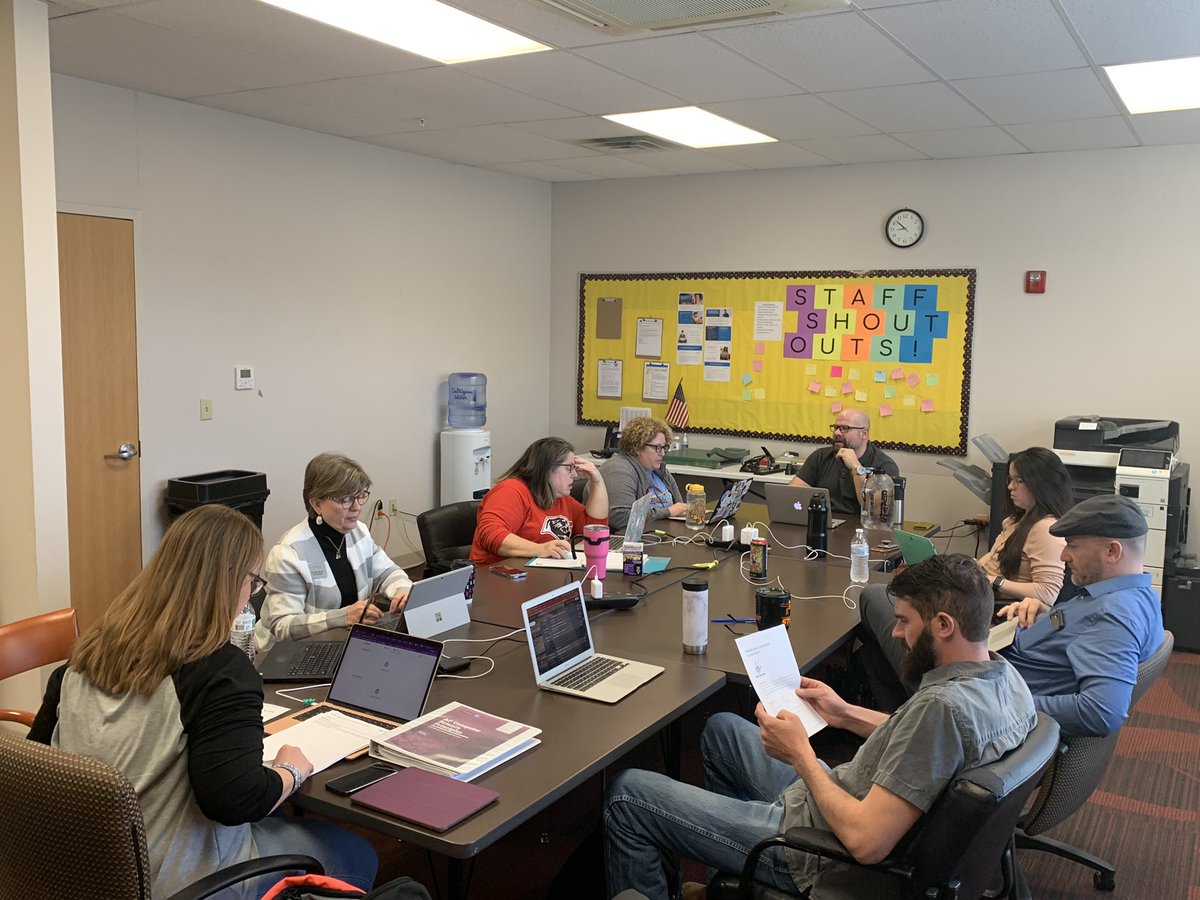 TedHiff's tweet image. Herculaneum High School elective teachers spent the morning working on unwrapping priority standards for the upcoming quarter! Digging deeper into their work to make learning more meaningful! #CustomizedPD @dix_stephanie @BevAnnBoyd @JoeFWillis @StLouisRPDC @skulpa