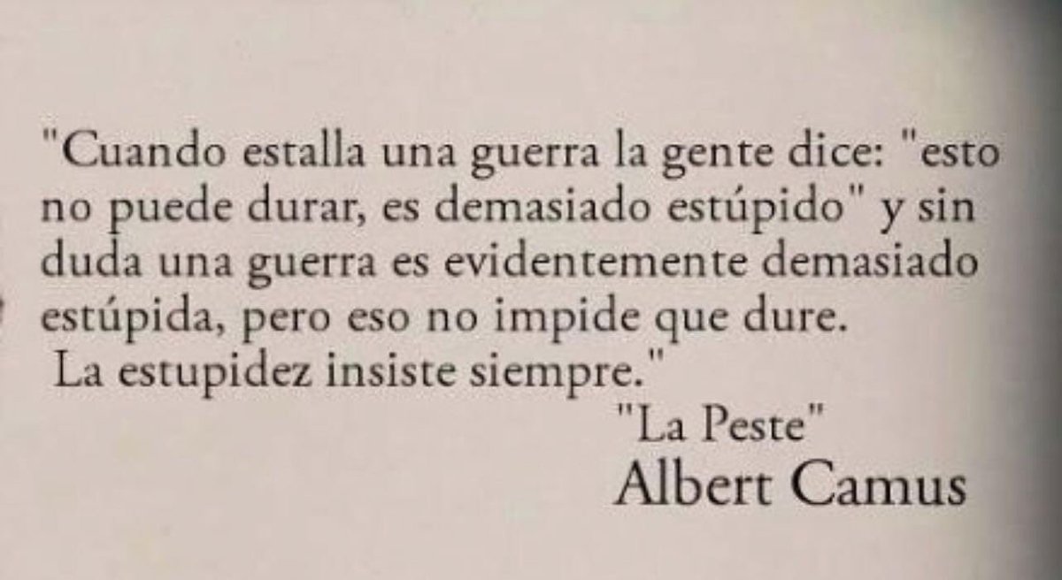 Cuando estalla una guerra...