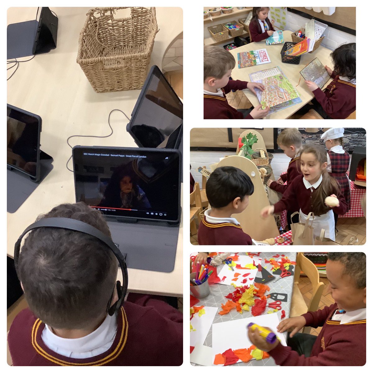 AnfieldRoadY1's tweet photo. Well done Strawberries 🍓 for an amazing provocation afternoon. I am so impressed with all of the interesting facts you have learned so far about ‘The Great Fore of London’. What an exceptional start to the half term! #cantwaittolearnmore #provocationday https://t.co/UM8J0xjIr5