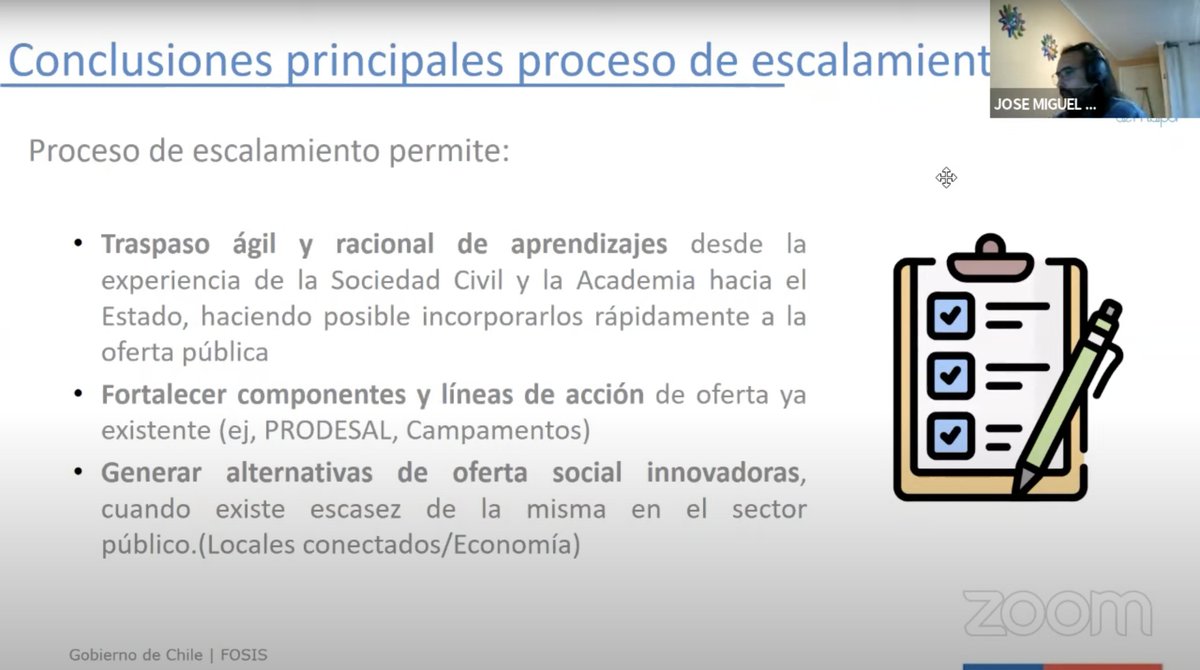 <a href="/aleschueftan/">Alejandra Schueftan</a> (<a href="/INFOR_Minagri/">Instituto Forestal</a>) y José Miguel Banderas (<a href="/fsancarlos/">Fundación San Carlos de Maipo</a>) presentaron el piloto "Mejorando nuestras viviendas para vivir en ambientes más limpios y sanos" (2020) y un análisis del proceso de escalamiento de los pilotos 2021, lo que plantea que... (4/6)