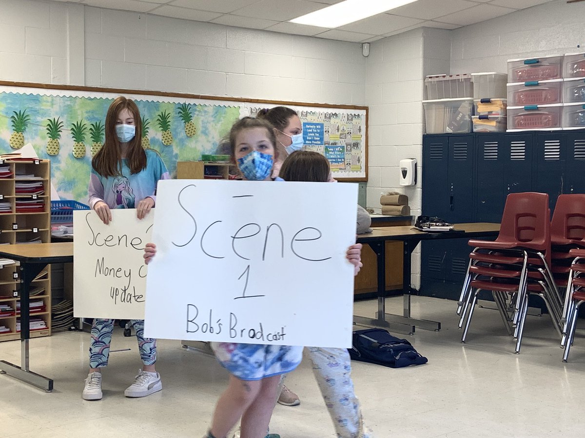 MorrisonsClass's tweet photo. When it’s Pajama Day, but also the day for recording and submitting Problem Solving Presentations. 😂 #zone1derful @MedoraElem https://t.co/utpuOecEh7