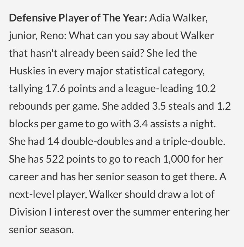 Headline from <a href="/NevadaSportsNet/">Nevada Sports Net</a> 

Thank you for the kind words. Also, thank you for covering our Northern Nevada Athletes!

Write up credit J. Ray Dockter from Nevada Sports Net. 

NSN's All-North girls basketball team: