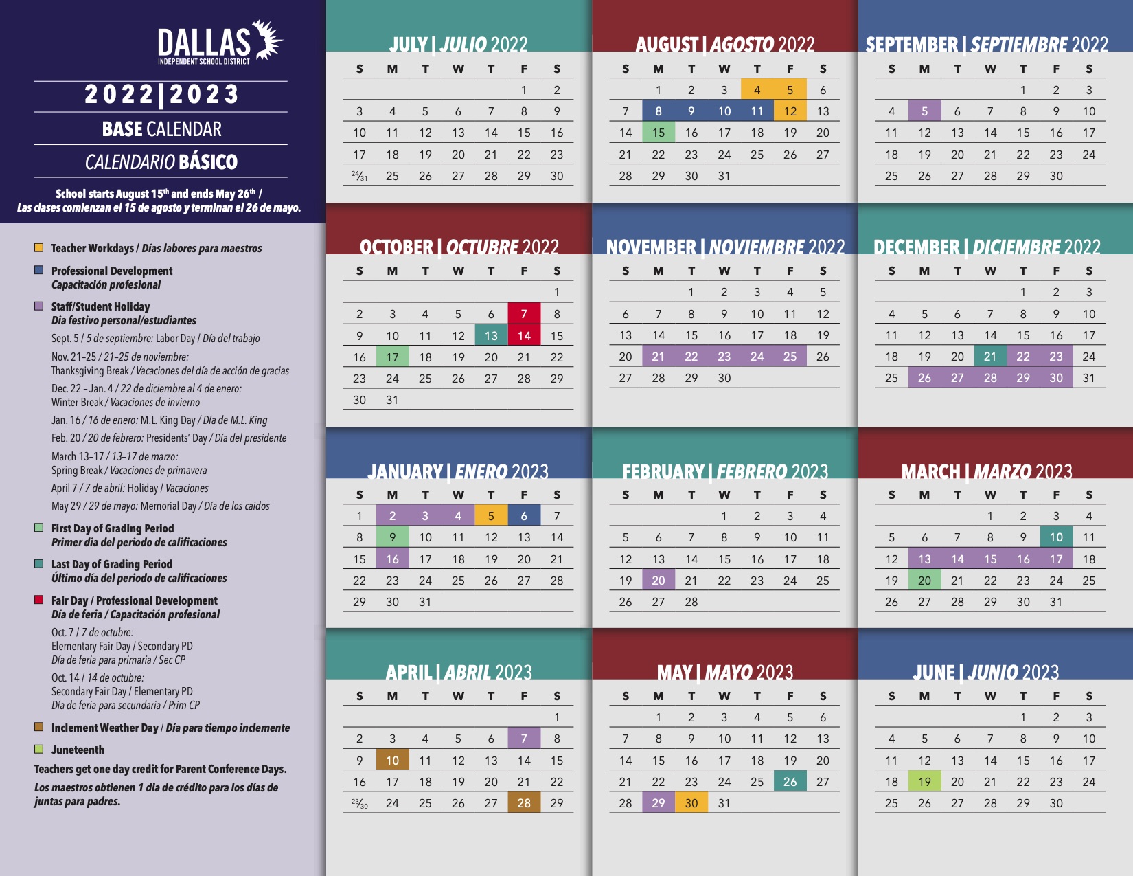 Dallas Isd 2023 To 2023 Calendar Get Calendar 2023 Update