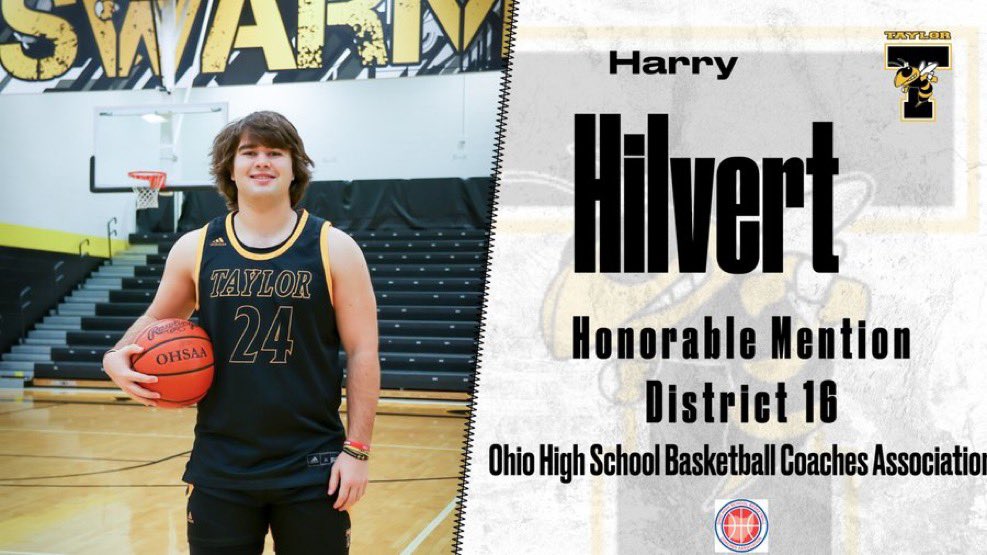 James Holland (@coach_holland) on Twitter photo Taylor Nation: Our guy <a href="/HarryHilvert/">Harry Hilvert</a> was named 1st team CHL. Today he adds Honorable Mention District 16 Coaches Association! Proud of our guy! #TaylorMade Taylor Nation: Our guy <a href="/HarryHilvert/">Harry Hilvert</a> was named 1st team CHL. Today he adds Honorable Mention District 16 Coaches Association! Proud of our guy! #TaylorMade