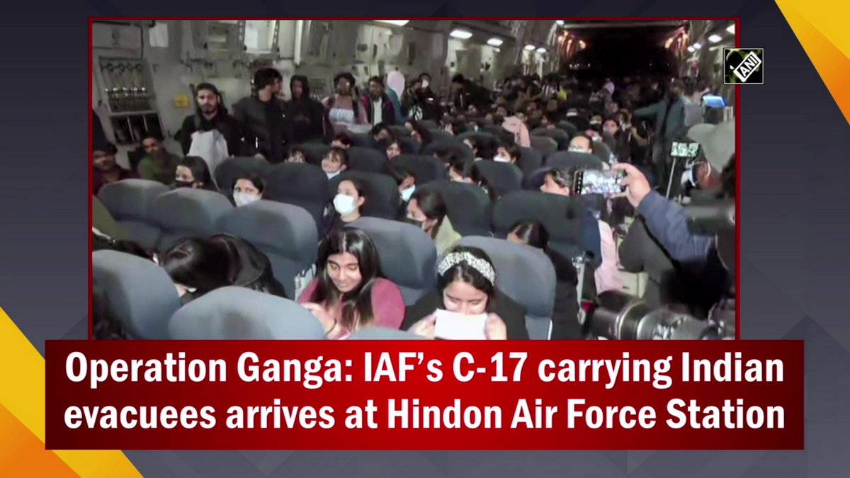 ANI_MP_CG_RJ's tweet photo. Operation Ganga: IAF’s C-17 carrying Indian evacuees arrives at Hindon Air Force Station
#OperationGanga #IAFC17 #AjayBhatt #Romania #Ghaziabad #HindonAirForceStation
Watch Video: https://t.co/JpV6SxSBRu https://t.co/etGwY42XFI