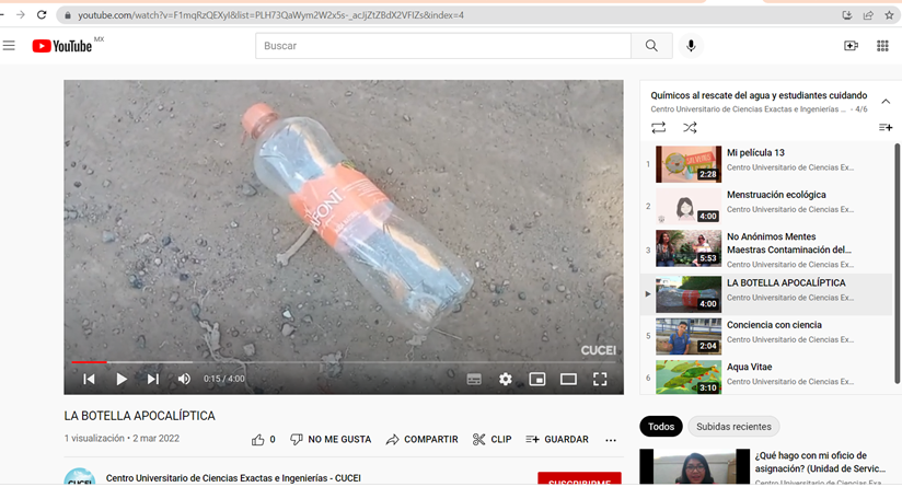 HGP19's tweet photo. #CienciayMedioAmbiente. Aquí los seis vídeo ganadores de los concursos de "Químicos al rescate del agua" y  "Estudiantes cuidando el medio ambiente"
https://t.co/s9rXEJbxSK
Los concursos fueron organizados por la Licenciatura y el Departamento de Química del @udgcucei https://t.co/Qy69PAb2pk