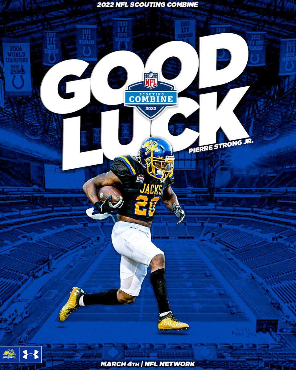 Good Luck <a href="/pierrestrongjr/">Pierre Strong Jr.</a> at the NFL Combine this Friday. 

#NFLJacks x #GoJacks 🐰🏈