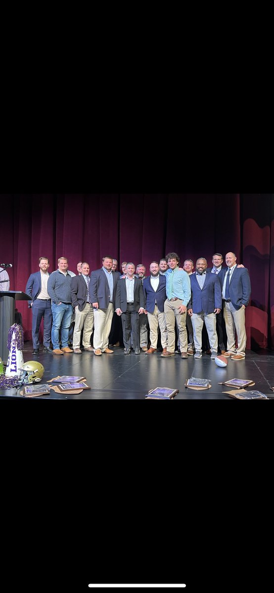CadeLaw11's tweet photo. Not a group of coaches that I would rather go to battle with these last 4 years. Best coaching staff in the country. Relationships that go so much deeper than football that I will have forever! @CPAFootball https://t.co/7oqNht6Eox
