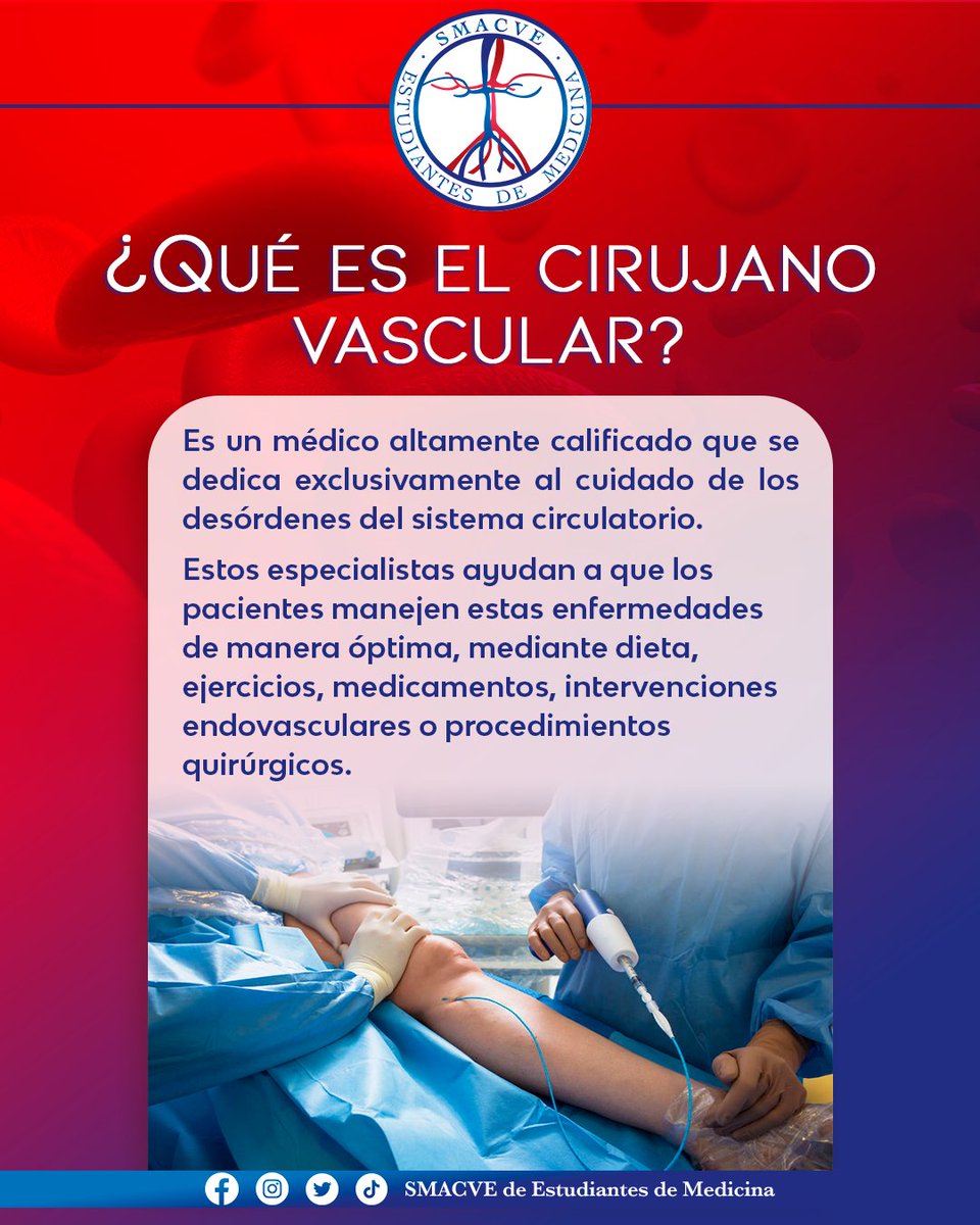#EstudianteDeMedicina
¿Te gustaría ser Cirujano Vascular?

Visita nuestro blog bit.ly/estudiantes_sm…

#EspecialidadesMédicas
#CirugiaVascular
#EstudiantesSMACVE