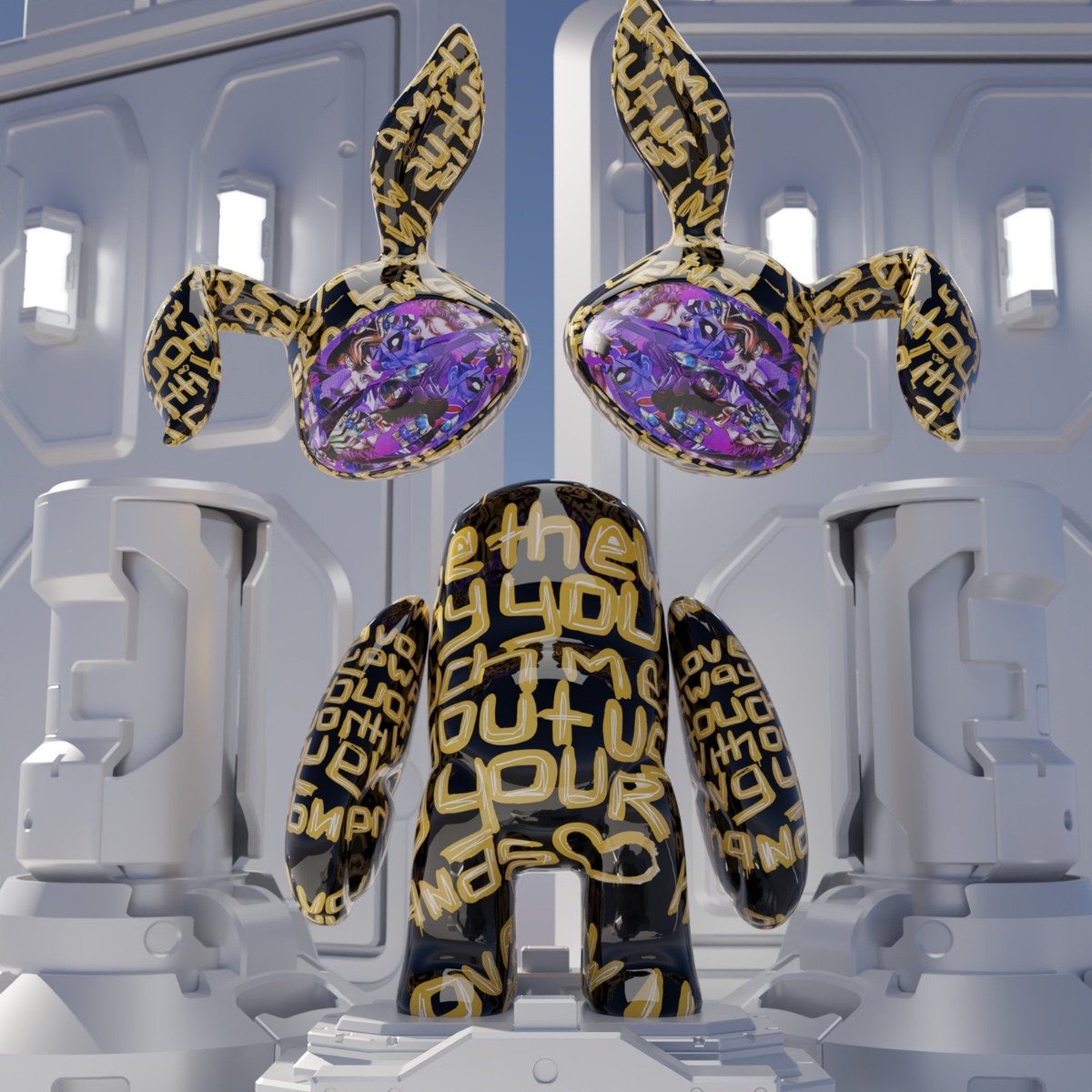 Antonym will be working in collaboration with Daniel Mazzone (<a href="/YUMENFTS/">YUME by Daniel Mazzone</a>), whose work has been recognized globally and at Art Basel Miami

One Antonym Holder will receive a 4FT Antonym, personally customized by Daniel Mazzone.

One will be reserved for future museum showcases.