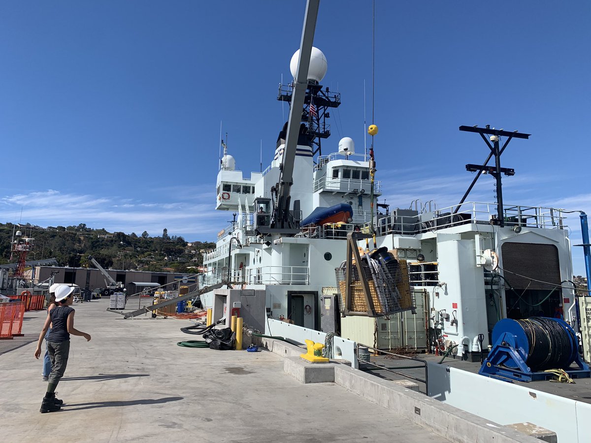 It’s official — we’ve docked and are back on land!! Woohoo! 🥳 Much thanks to the #RVThompson crew for getting us back to San Diego safely @UWOcean <a href="/WHOI/">Woods Hole Oceanographic Institution (WHOI)</a> <a href="/Scripps_Ocean/">Scripps Institution of Oceanography</a>