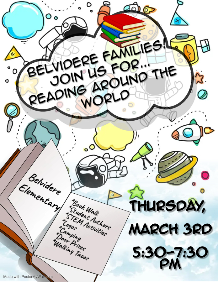 Tomorrow is Belvidere's Family Literacy Night! Don't miss out on all the fun! #BobcatsBringIt #OurKids #WeAreGrandview