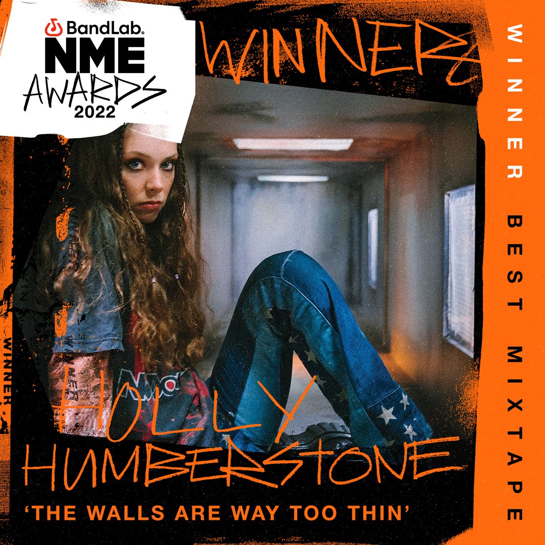 NME's tweet photo. Congrats to @HolHumberstone for winning Best Mixtape at the #BandLabNMEAwards 2022! ๐ https://t.co/8tGNpkXN9G