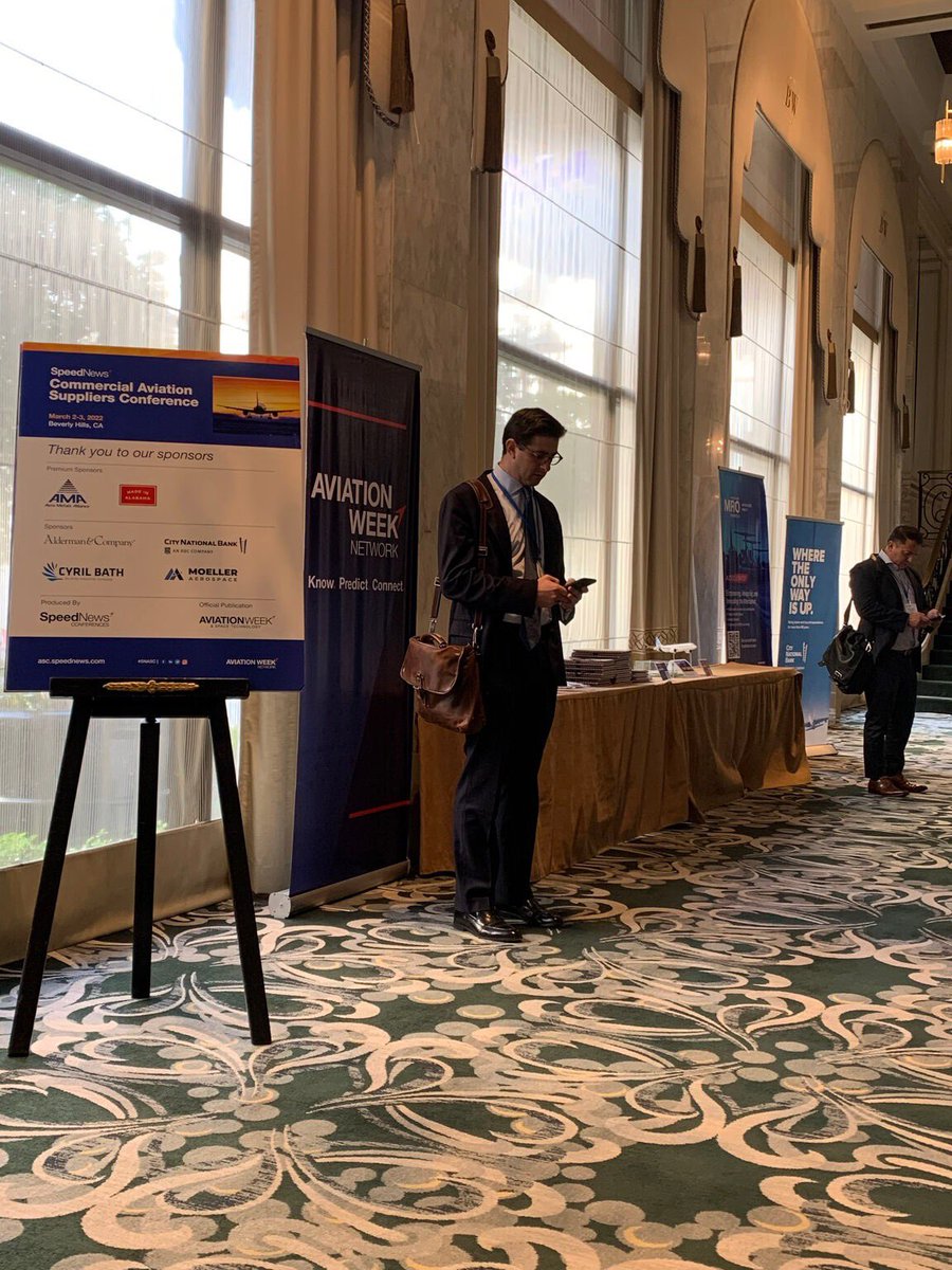 AvWeekEvents's tweet photo. First day of Commercial Aviation Suppliers Coference 2022! Let us know in the comments below what is your favorite session?
#CASC #AvWeekEvets #Commercialaviation #Aviation #Parts #Aviatiopevets #commercialevents #Suppliers https://t.co/1lS6vNmRqz