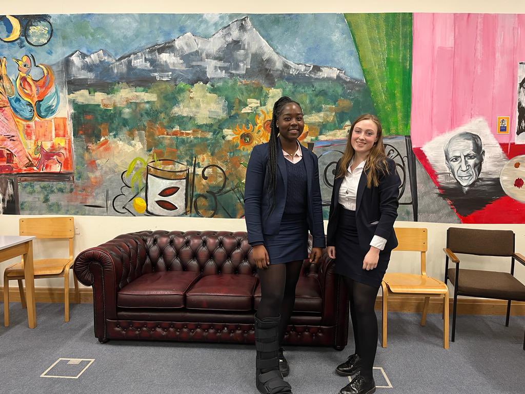 Congratulations to Lucy and Christiana who have won the South Central/ East Region debating competition in Modern Languages held at Charterhouse. They were victorious over ten teams arguing topical motions in French. Well done! #represent #debating #french