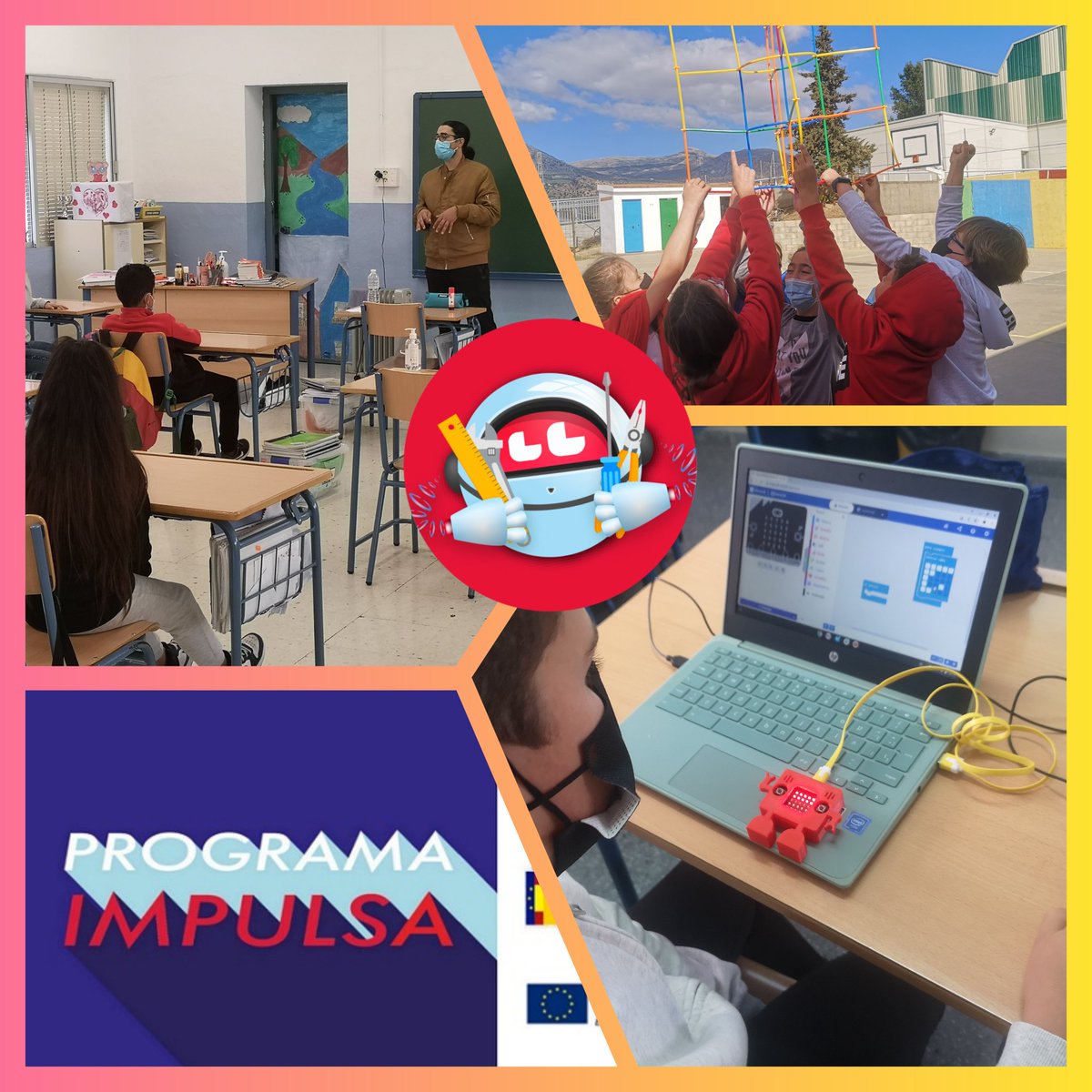 LosRobonautas's tweet photo. Vamos a tope con los proyectos #IMPULSA3.
Cada vez más coles cuentan con nuestra experiencia contrastada en formación STEAM. Robótica, 3D, programacion, talleres de ciencias, competencias digitales,... https://t.co/zkM4Z2yRwN