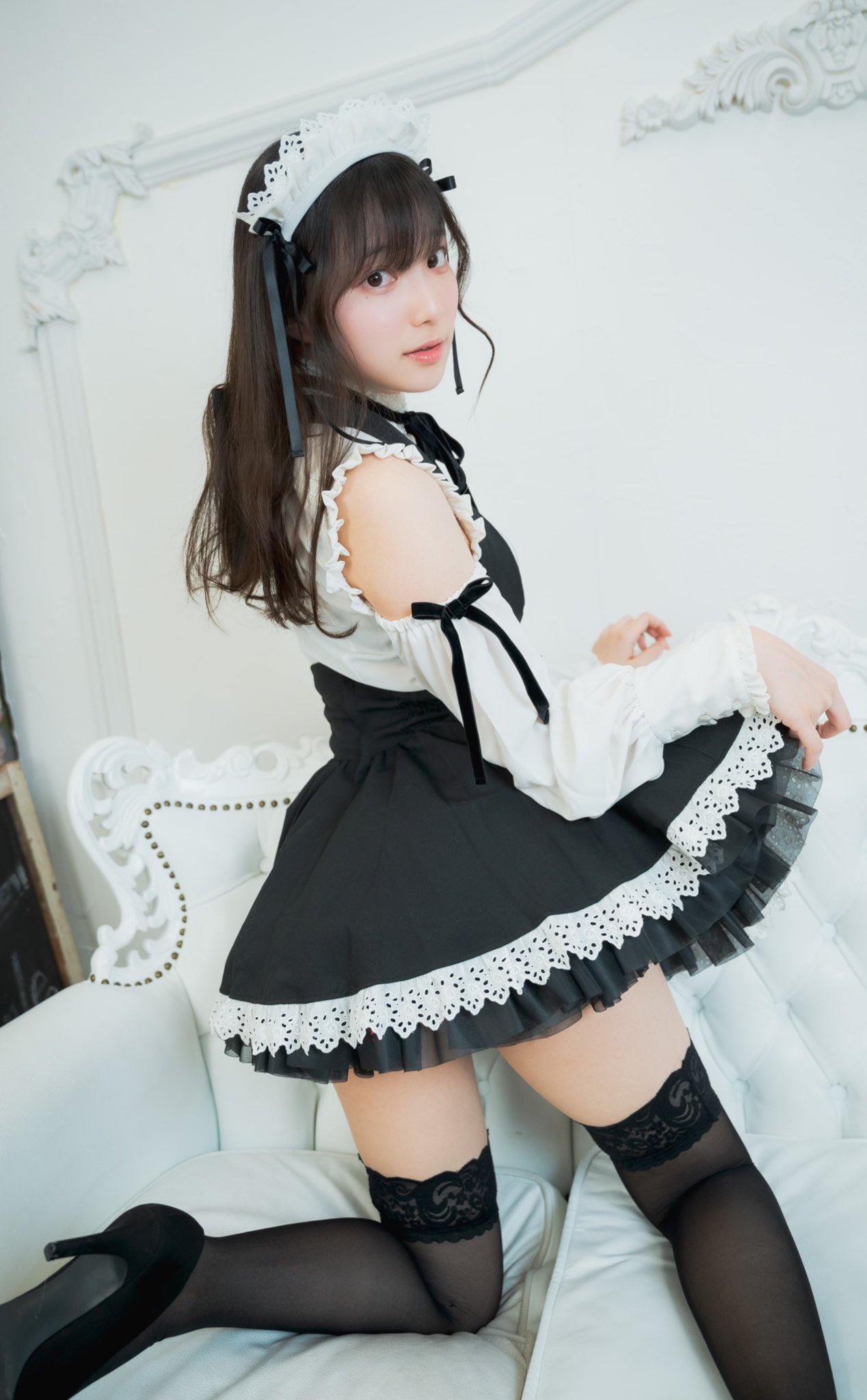 seika ruru seksi hot maid outfit