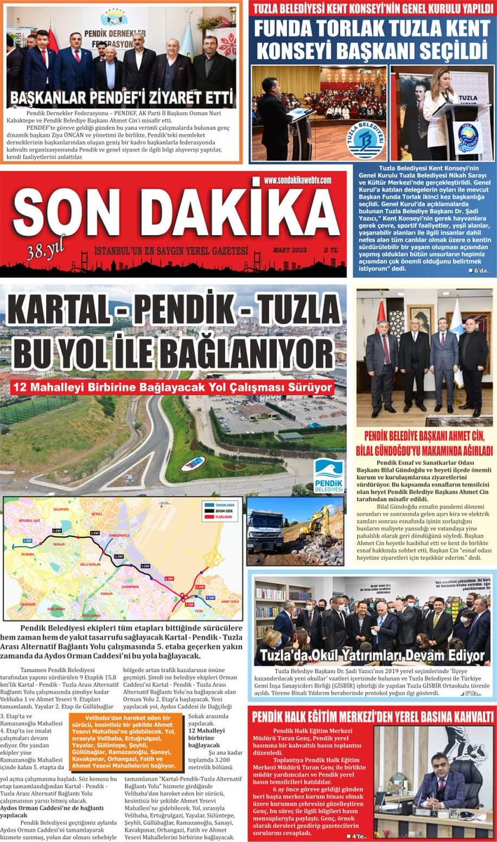 SON DAKİKA MART 2022 SAYISI (YIL:38 SAYI:1911) #pendik pendik 
sondakikawebtv.com