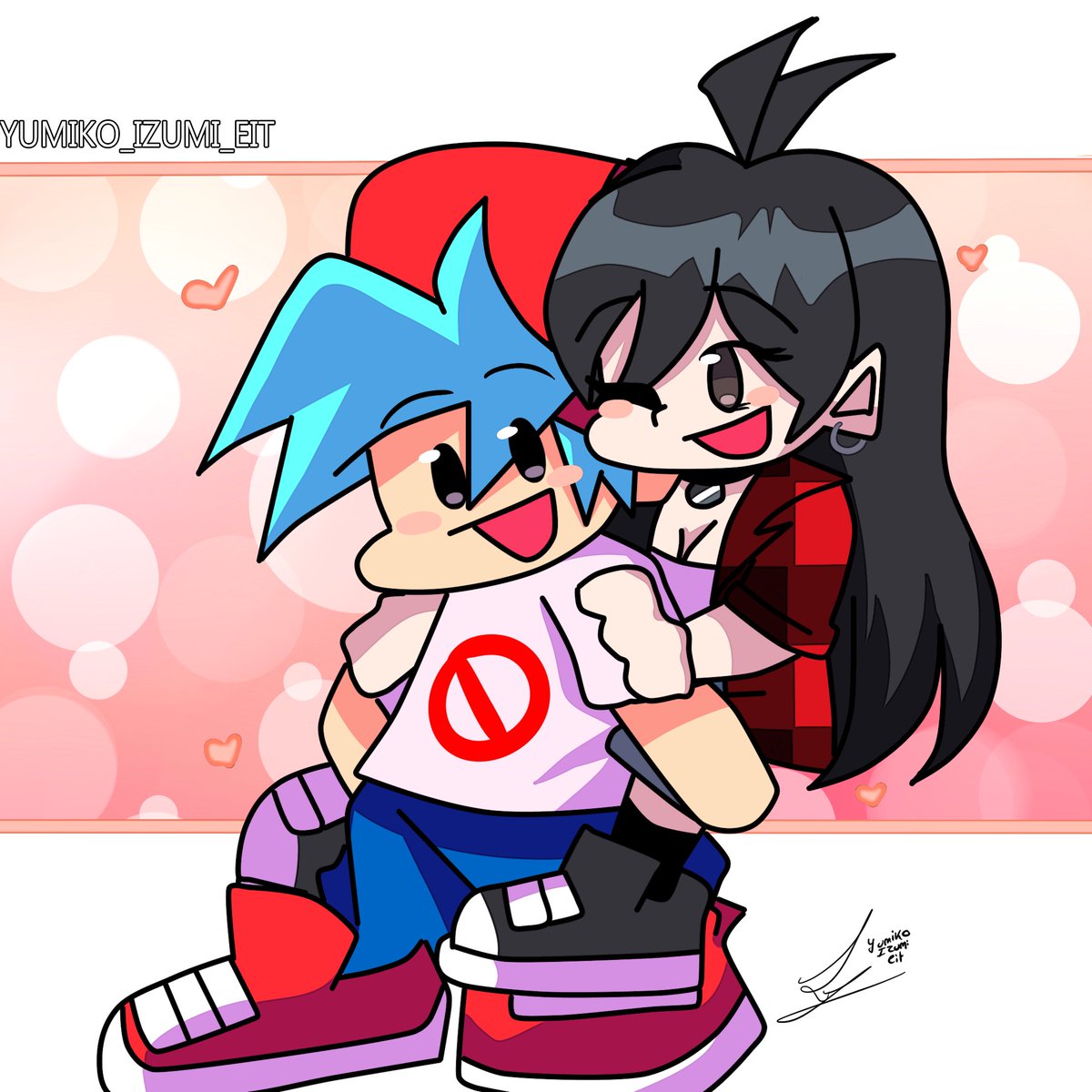 I finished the second drawing.🍎🤭
she wanted it in fnf style.🥺
Bf x Oc 🍎✨

#Fnf #fridaynightfunkin #fanart #ocs #oc #fridaynightfunkinfanart #fanart #draw #arte #dibujos