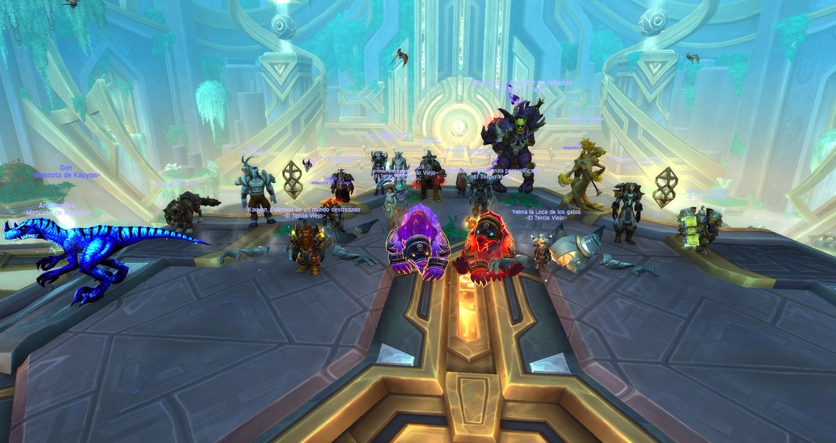 TercioViejo_Wow's tweet photo. Estrenamos raid Sepulcro de los Primeros!! Foto de familia y 3/11 NM📸! Que divertida!! #worldofwarcraft #Shadowlands #dunmodr #ElTercioViejo #WarModeOn https://t.co/oG0ERRxKLE
