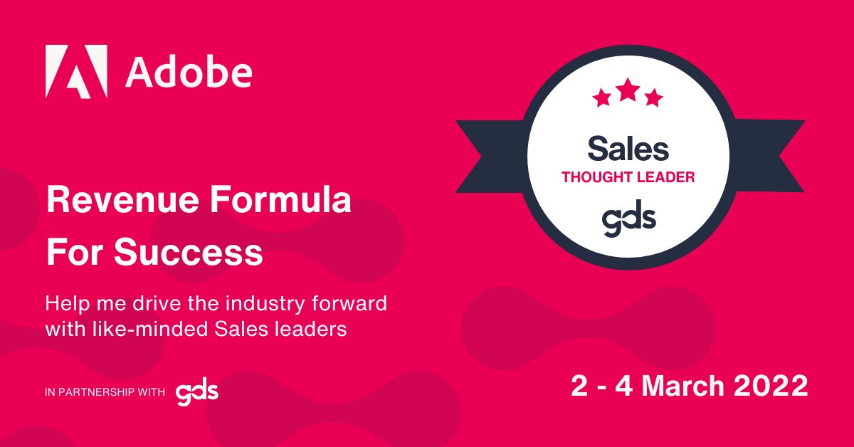 pujarios's tweet photo. Looking forward to speaking at the @gdsgroup RevGen Summit this Thursday, March 3.

Join to hear my opening #keynote about ‘Being One Step Ahead FOR Your Customers’.
Register to attend here –  https://t.co/Ix1KVaG6r6

#GDSSales #SalesLeader #RevGen #leadershiplessons https://t.co/ghM7DLTZxZ