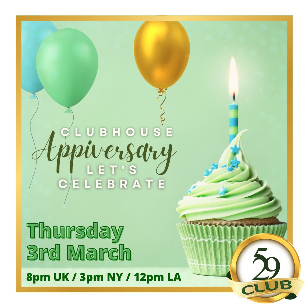 CELEBRATING OUR 1sr APPIVERSARY on CLUBHOUSE clubhouse.com/join/529-club-…?