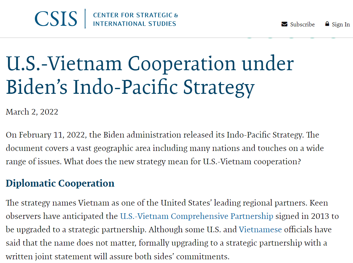 My commentary for #CSIS on #usvietnam cooperation under Biden’s #indopacificstrategy is available here: csis.org/analysis/us-vi…