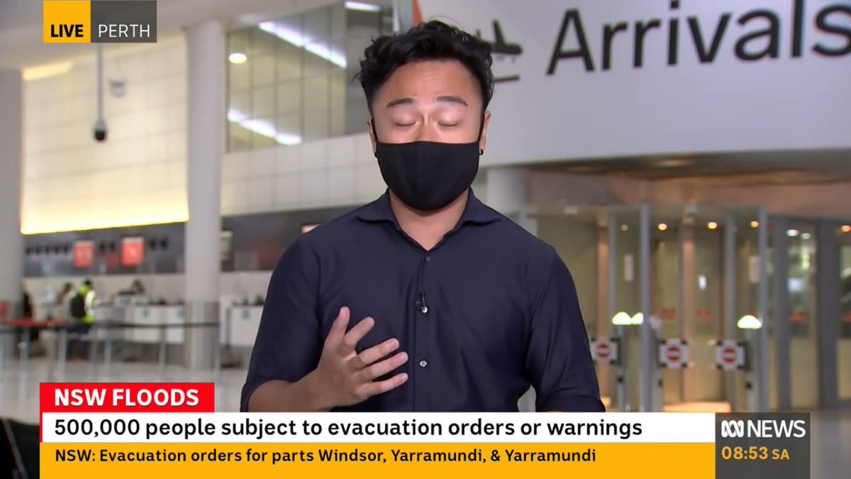 Sorry for the timing of the screenshot, @CasonKYHo, but I love your hair, eyebrows and shirt.  
#GenderBalancingClothingCommentary 
#ABCNewsMornings