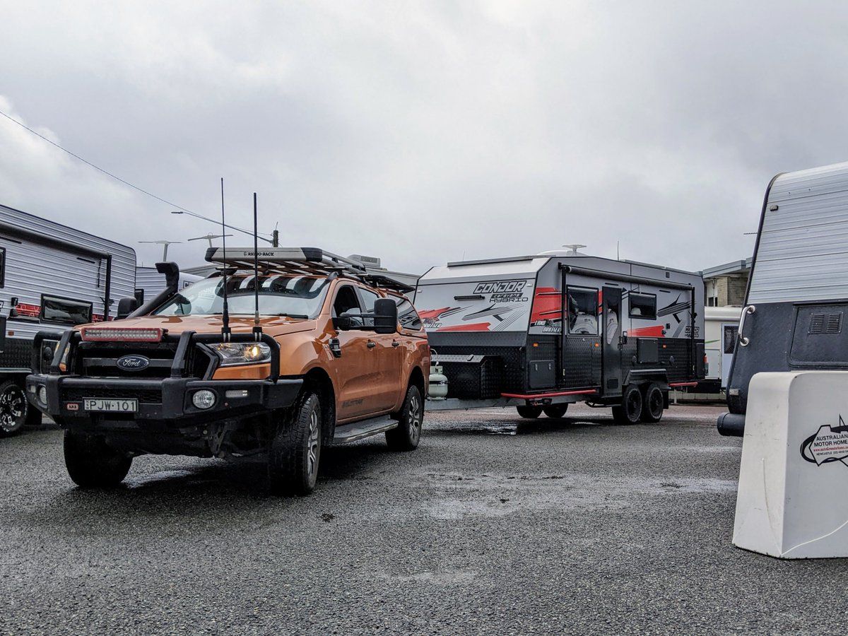 ausmhc's tweet photo. Peter &amp; Julie took delivery of an #OffRoad #Hybrid van from #CondorCaravans yesterday afternoon.

We aren't sure where their first stop will be, but the Hybrid has them covered wherever they choose to set up camp!

Welcome to the Condor Family, guys! #YouGottaGetOutHere #AUSMHC https://t.co/qwujWZ5rmD