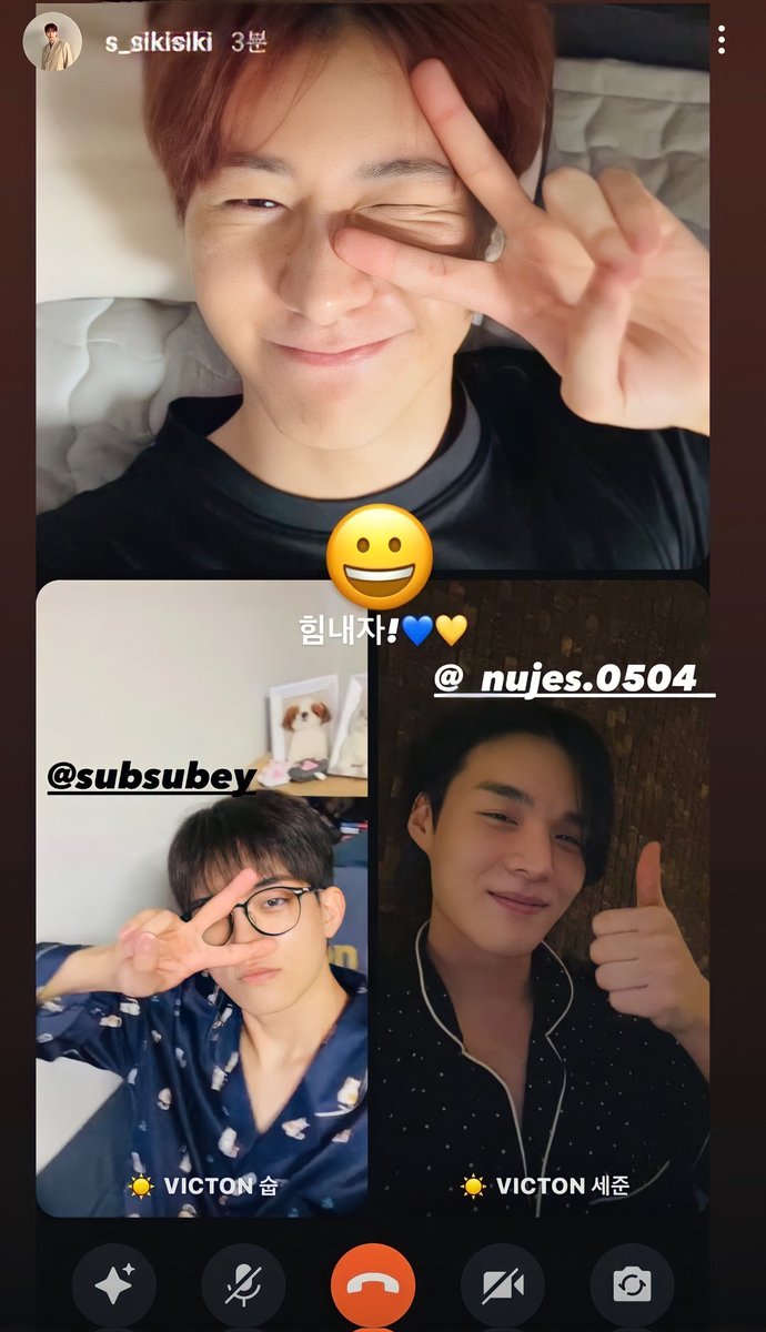 AliceSikie's tweet photo. It's reassuring to know that they're always there for each others, whatever the problems, whether they're in the same bedroom or in different countries 🥰🥰
I love them for that too 💙💛
#GetWellSoonSejun
#세준 #승식 #수빈 #빅톤 #Victon @NewWorld_VICTON @VICTON1109 https://t.co/n8aRFMKVAA