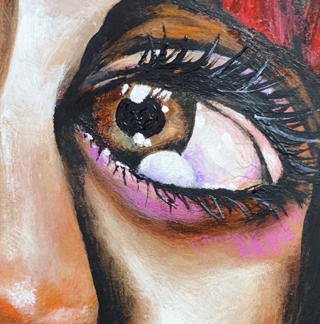 DRMartist123's tweet photo. #eyes #BeautifulWorld #art #ArtistOnTwitter #blackpainter #blackartist https://t.co/30EWYxnaWv
