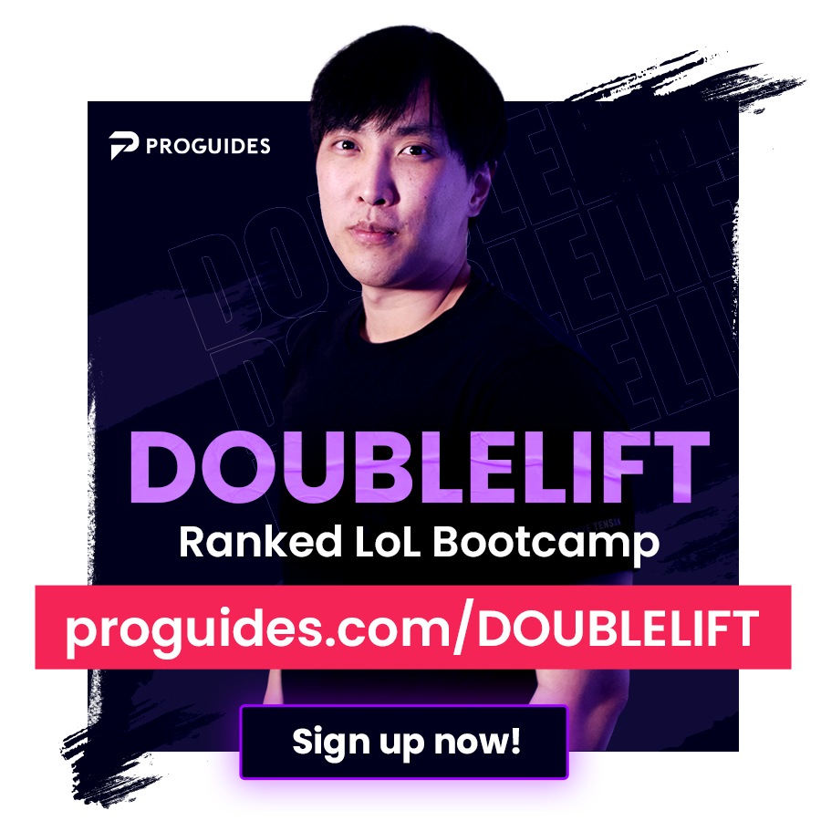 Doublelift1's tweet photo. For all of you who've been struggling to rank up, I've been working on a 14-Day Bootcamp experience for you to meet me, train, and learn how I became an π 8x LCS Champion. Limited spots, sign up now! #proguidespartner #ad https://t.co/b68OxRD5zw