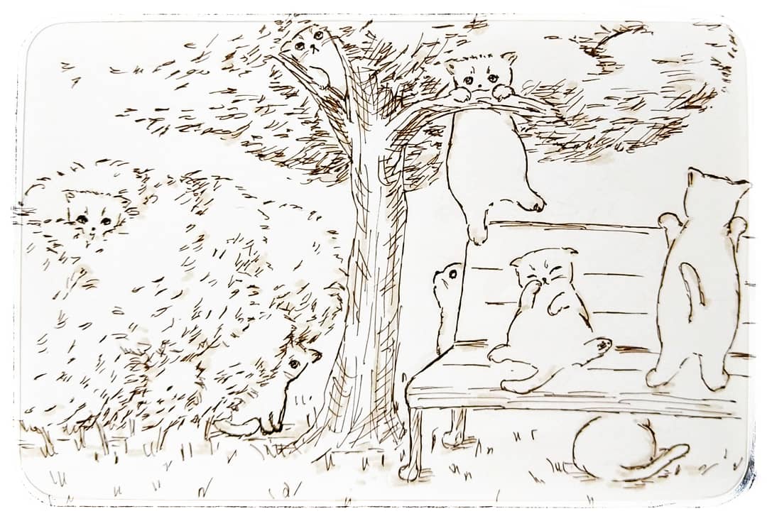 素敵な風景を描かれるWakana.yさんからバトンを頂きました🐱今回はアンカーで参加させていただきたいと思います🙏再掲の #ねこ ばかりですが、よろしくお願いします☺️
#引用RTで絵をあげて5人指名してバトンでお気に入りの絵を載せる