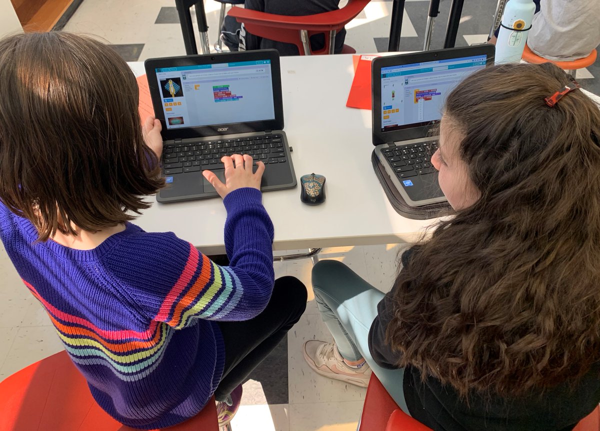 MsMaraKarfinkel's tweet image. The fourth graders at @CampAvePride today enjoyed participating in @CodeOrg&apos;s #CODEPLAY Challenge where they coded a choreographed dance to music by @Coldplay (see Emma&apos;s sample in comment below). Needless to say, fun was had by one and all in @NMerrickWINGS today!
#SoarWithWINGS