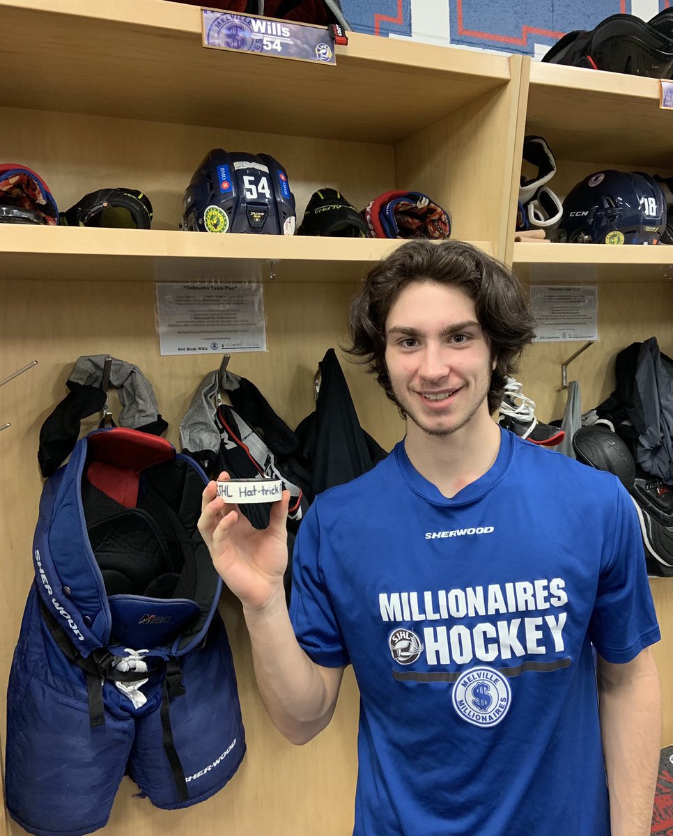 Congrats Noah Wills on your first SJHL Hat Trick along with 2 Assists last night on the road in La Ronge!

💰🚨

#MoneyMen #MillsMafia