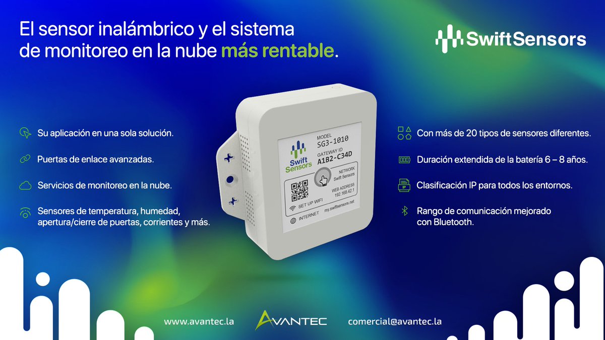 avantec_la's tweet photo. Protege tu negocio y tranquilidad  implementando sensores inalámbricos.Swift sensors monitorea sus activos , instalaciones y equipo, notificando respuestas instantáneas.

#seguridad 
#equipos
#activos
#sensoresinalámbricos https://t.co/W9N39tAHH3