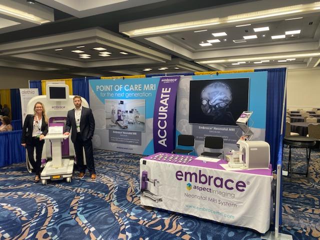 NeonatalMRI's tweet photo. We are excited to be here in San Diego, CA at NEO: The Conference for Neonatology. Stop by the Embrace Booth #409 to chat with us & discover the value of point of care MRI inside your NICU! Learn more at https://t.co/pI5Qqydfh6 #neoconference #neonatology #neonatalcare https://t.co/YbV8P7n4UP