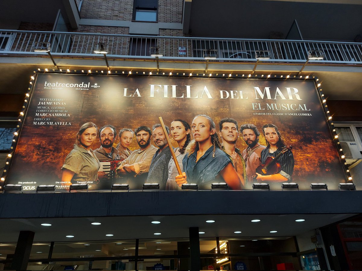 Gemmacaco's tweet photo. Un musical fabulós amb un repartiment excel•lent, unes cançons meravelloses i una música tocada en directe espectacular. Un dels meus textos preferits de Guimerà que encara ara ens resulta molt vigent. No us la perdeu!
@Teatre_Condal #lafilladelmar https://t.co/q41l39yBlO
