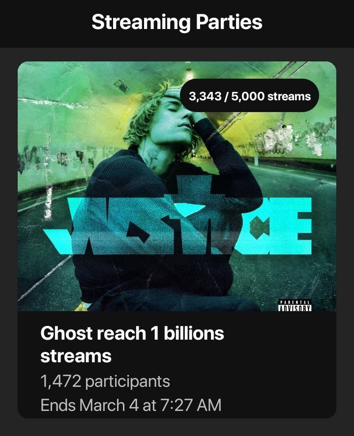 BieberNotified's tweet photo. 📢| Actualmente hay una Stream Party para "Ghost" en la aplicación Renaissance. 

Pueden unirse con el siguiente link: https://t.co/Ef0oPnV2fN

Ayudemos a que "Ghost" pueda entrar al top 10 de Spotify Global.

*Si necesitan playlist pueden avisarnos y les brindaremos algunas. https://t.co/n2oDUlCrFm