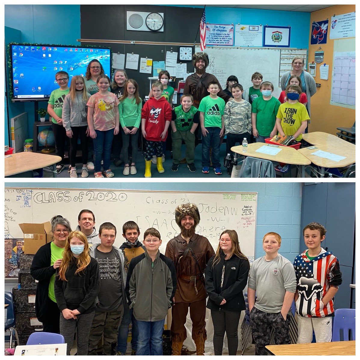 wetzelcs's tweet photo. Thank you to the WVU Mountaineer Mascot for reading Dr. Seuss books with Long Drain students! #happybirthdayDrSeuss #WVU #Wetzelcs #celebrateliteracy #letsgomountaineers #LDSpride https://t.co/CONt0vTEHn