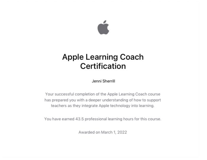 jlsneb's tweet photo. So excited to receive this email today! Thank you @AppleEDU for the opportunity to earn this certification. I am planning on taking what I have learned to further enrich our technology integration plan and coaching in our building. @OPS_RMMARRS https://t.co/KzETOljFb0