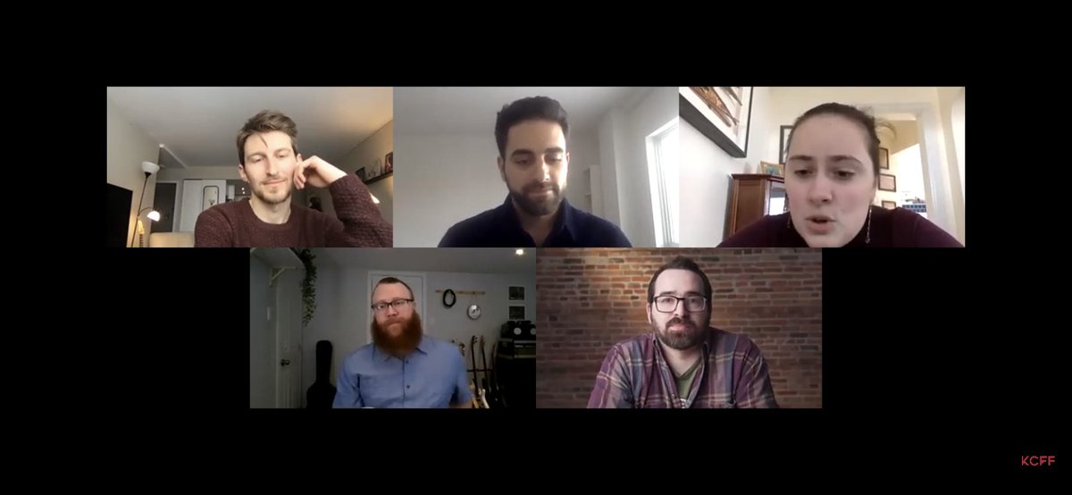 yourtvkingston's tweet photo. Get to know the local #filmmakers of the films in the Local Shorts program of @kingcanfilmfest - In this session, filmmakers Meelad Moaphi & Adrien Benson (Five Minutes), Joe Elliott (Chili For Two) & Braden Dragomir (The Common Thread). https://t.co/9yXrjK0dTU #kcff22 #ygkfilm https://t.co/H4PB6lC0zK