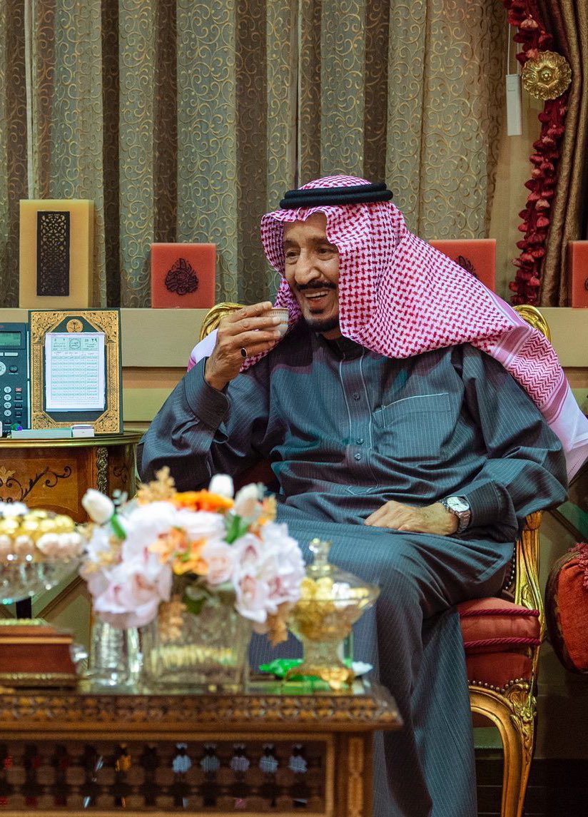 #الملك_سلمان اليوم " حفظه الله " 🇸🇦👑❤️