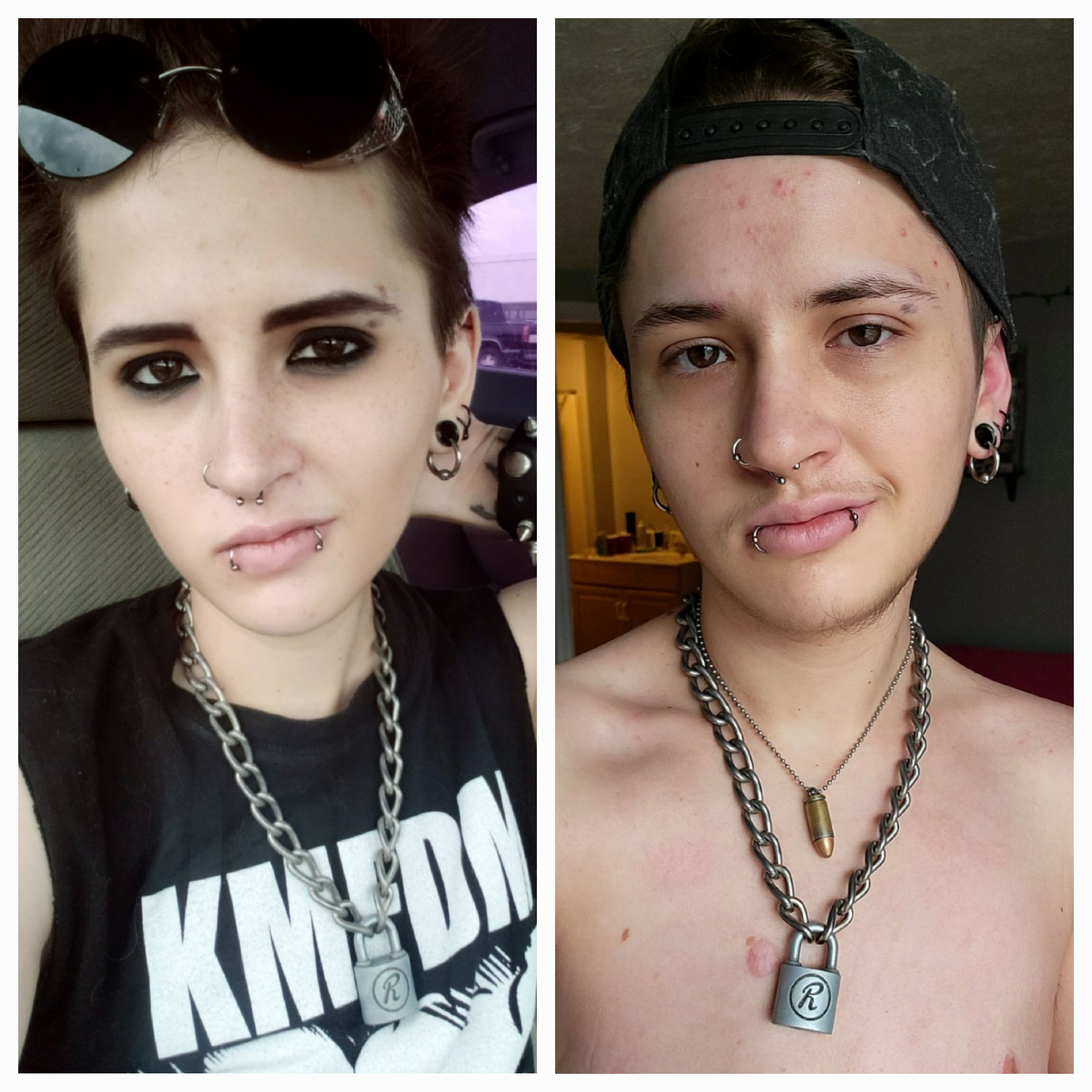 🔥 𝙔𝙀𝙀𝙉 𝘼 𝙏𝙍𝙀𝙉𝘾𝙃 𝘾𝙊𝘼𝙏 🔥 on Twitter: "As of today I have been on T for six months!! Here's a comparison photo from August vs a pic I just took.