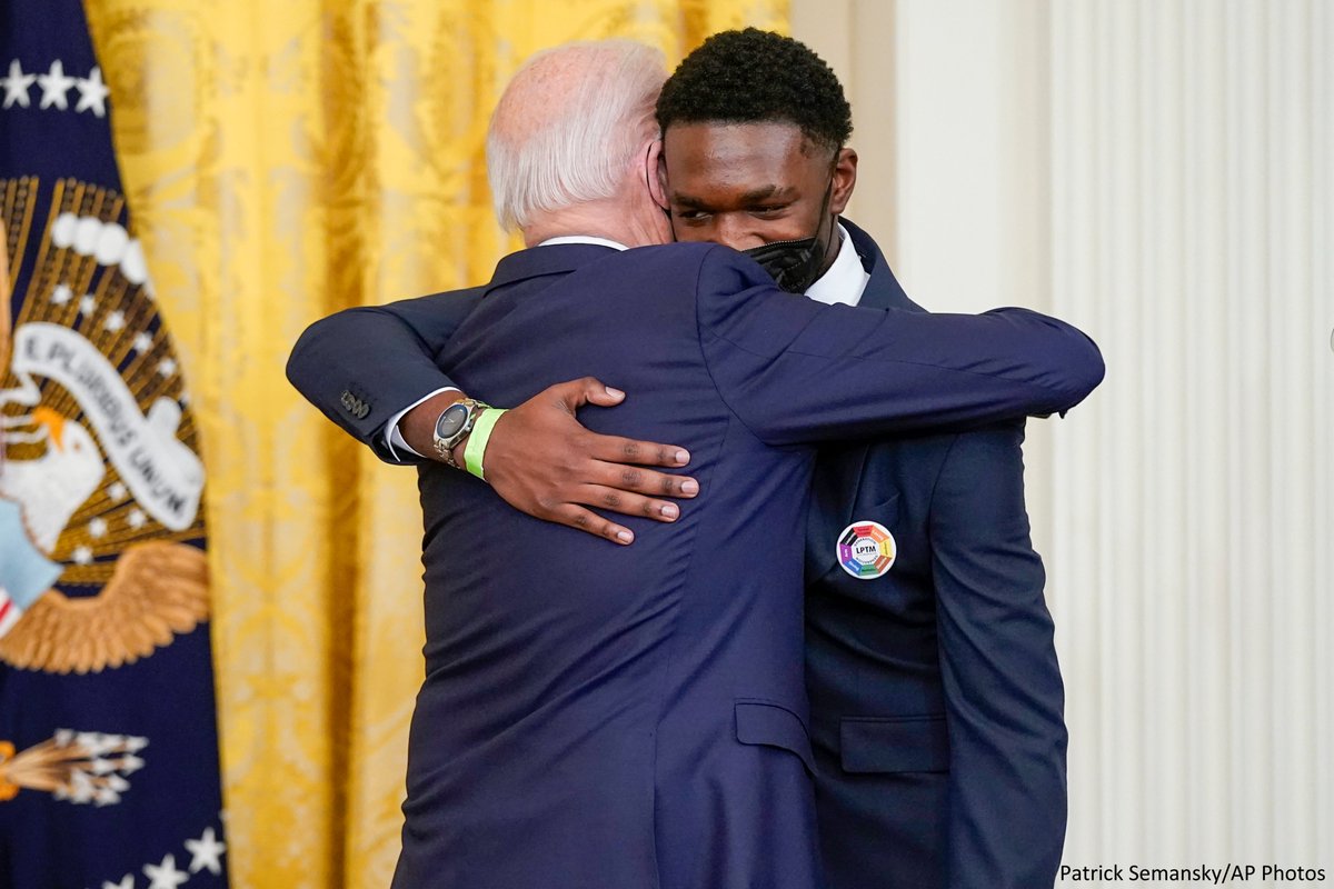 "That's what this President has done for me - leading an administrative that includes more people who look like me than I ever imagined." - Brother Cateo at the White House, 2/28/2022