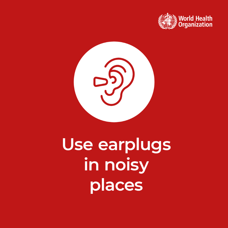 WHO's tweet photo. Today is #WorldHearingDay! 

1 in 2 young people are is at risk of hearing loss from prolonged and excessive exposure to loud music and other recreational sounds.

Find out how you can protect your hearing https://t.co/0bvXNbYgFw

#SafeListening