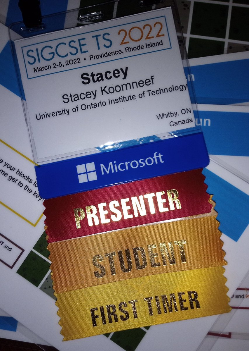 StaceyKoornneef's tweet photo. So excited to be at SIGCSE 2022 this week! @SIGCSE_TS https://t.co/87sqFqn2JO